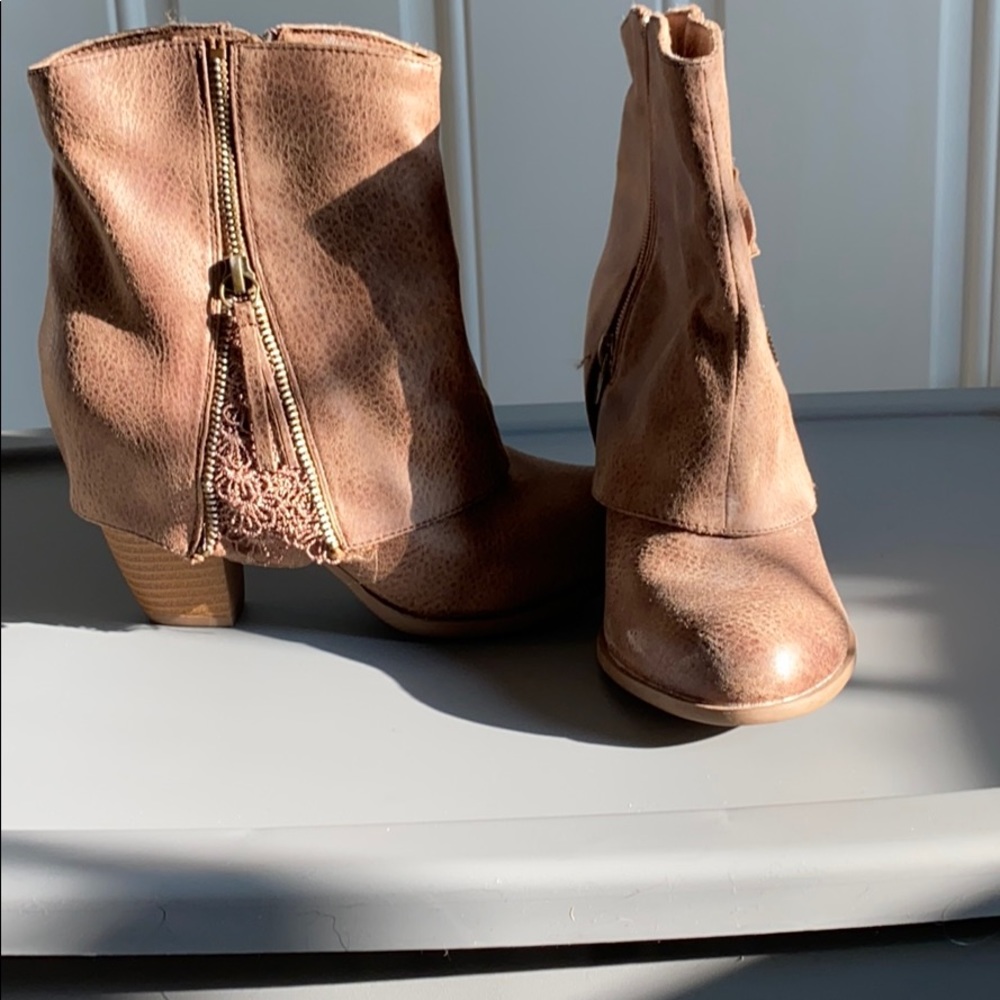 Brown booties